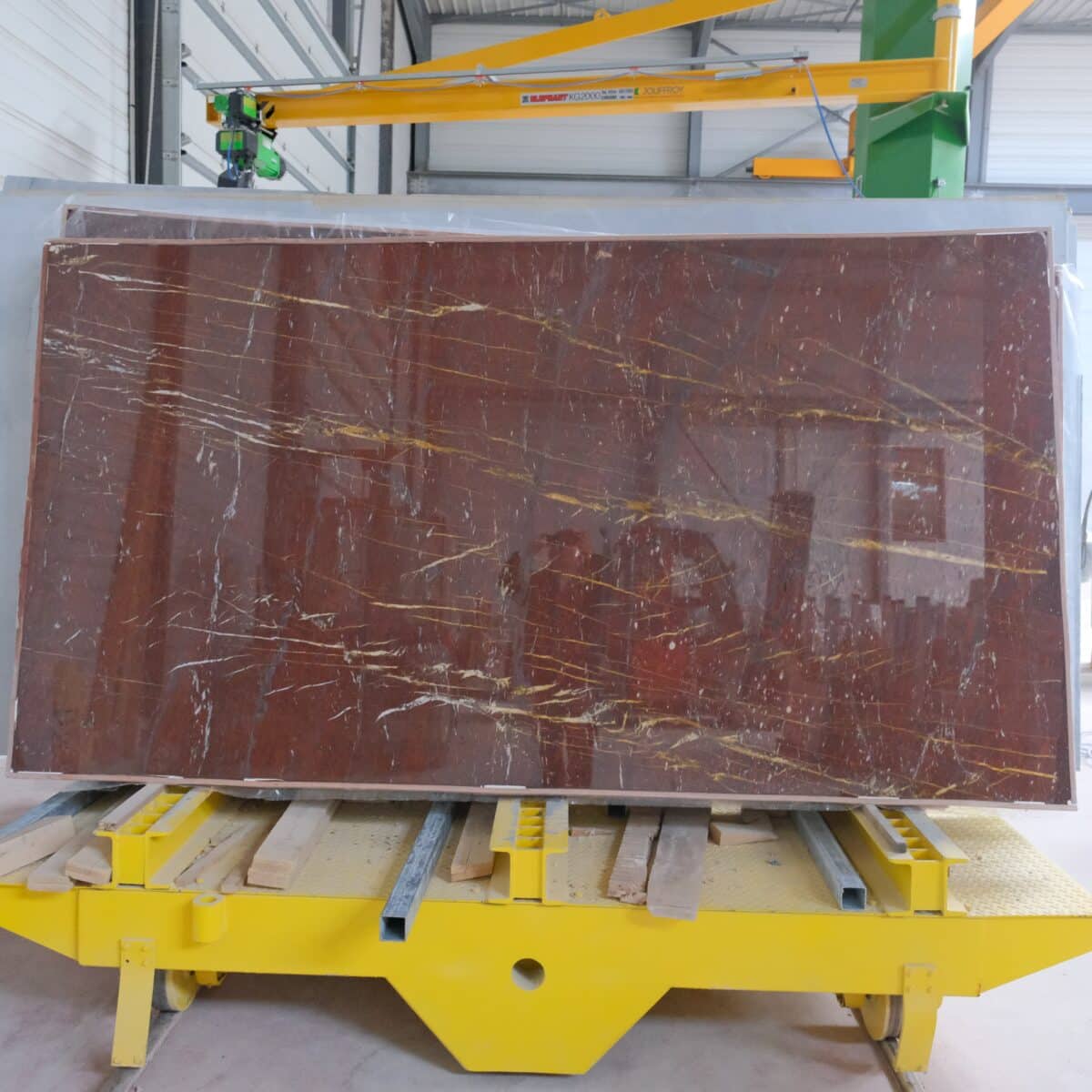 tranche de rouge griotte